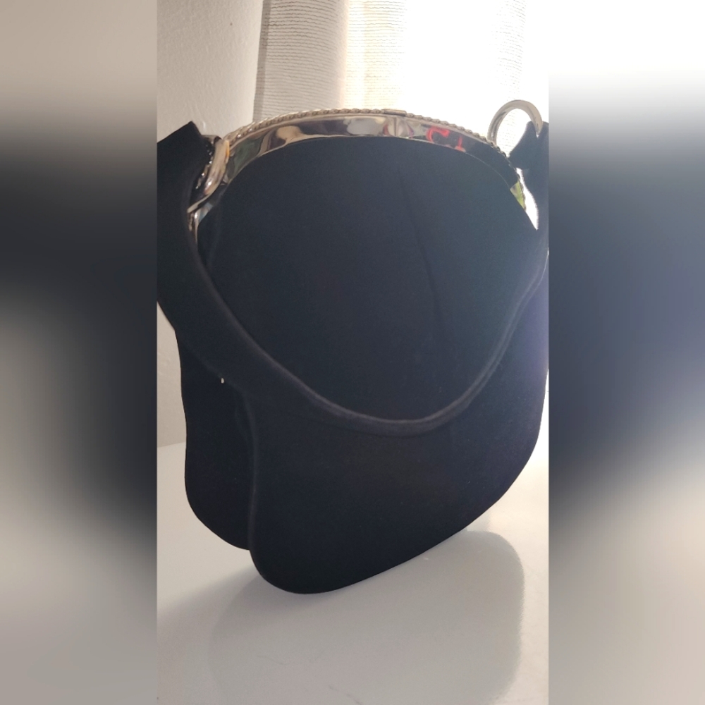 Vintage Black Velvet Clutch from Joseph Salon Shoes
